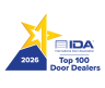IDA Top 100 Door Dealers 2026 badge